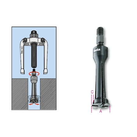 Beta Two-Leg Internal Extractor, 1544/2 15440120